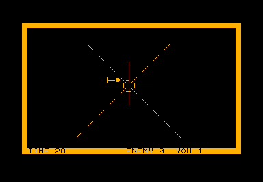 Space Shooter game screenshot for Commodore PET